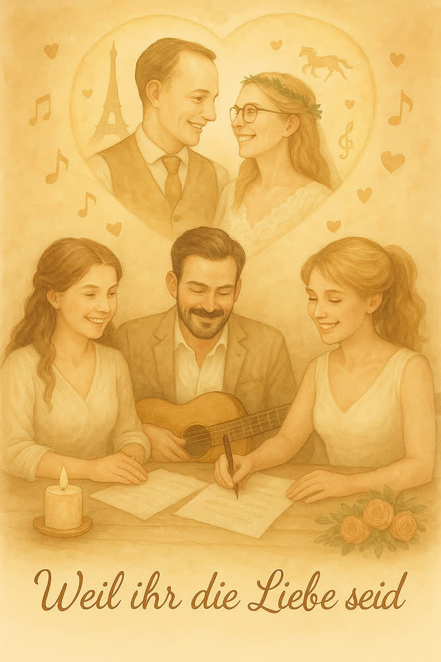 Cover des personalisierten Hochzeitssongs „Weil ihr die Liebe seid“